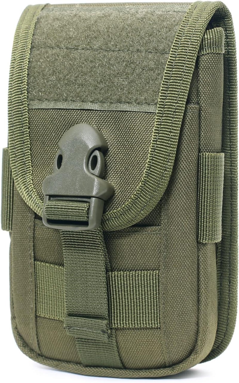 TRIWONDER Tactical Phone Pouch Molle, Smartphone Holster Bag EDC Utility Cellphone Lock Card Holder Organizer Fit for Waist Belt Case - Image 1